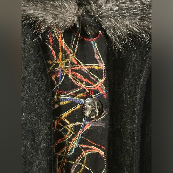 Anthro Griffolie Paris Mohair Sweater Coat Size 2 (S) - Picture 4 of 12